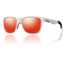 Smith Optics Lowdown Sunglasses - Matte White Frame w/ Red Sol-X Lens LDPCDMMW