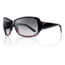 Smith Optics Womens Hemline Sunglasses - Black Violet Split Frame w/ Polarized Gray Gradient Lens HLPPGYGBVS