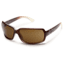 Suncloud Polarized Optics Poptown Sunglasses - Brown Stripe Laser Frame and Brown Polarized Polycarbonate Lens S-PPPPBRBZ