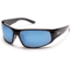 Suncloud Polarized Optics Warrant Sunglasses - Black Frame and Blue Mirror Polarized Polycarbonate Lens S-WAPPUMBK