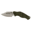 Sniper Bladeworks LPC Folding Knife, 3.53in S35VN Steel Satin Folding Blade, OD Green Handle, LPCODGSAT