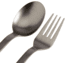 Snow Peak Titanium Fork &amp; Spoon Set, Silver, SCT-002