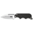 SOG Specialty Knives &amp; Tools Instinct Mini Fixed Blade Knife, 1.9in, 5Cr15MoV Blade, Clip Point, Black, Silver, Stainless Steel and G10 Handle, Silver, SOG-NB1002-CP