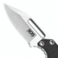 SOG Specialty Knives &amp; Tools Instinct Mini Fixed Blade Knife, 1.9in, 5Cr15MoV Blade, Clip Point, Black, Silver, Stainless Steel and G10 Handle, Silver, SOG-NB1002-CP