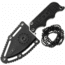 SOG Specialty Knives &amp; Tools Instinct Mini Fixed Blade Knife, 1.9in, 5Cr15MoV Blade, Clip Point, Black, Silver, Stainless Steel and G10 Handle, Silver, SOG-NB1002-CP