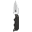 SOG Specialty Knives &amp; Tools Instinct Mini Fixed Blade Knife, 1.9in, 5Cr15MoV Blade, Clip Point, Black, Silver, Stainless Steel and G10 Handle, Silver, SOG-NB1002-CP