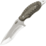 SOG Specialty Knives &amp; Tools Kiku 4 Inch Dual Direction Satin Fixed Blade Knife w/ Micarta Handle and Kydex Sheath, Silver, KU-2022