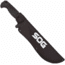 SOG Specialty Knives &amp; Tools SOGFari Machete Fixed Blade Knife, 10in, 3Cr13 Blade, Tanto, Black, Kraton Handle, Black, SOG-MC04-N