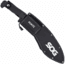 SOG Specialty Knives &amp; Tools SOGFari Machete Fixed Blade Knife, 12in, 3Cr13 Blade, Drop Point/Saw, Black, Kraton Handle, Black/Black, SOG-MC11-N