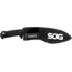 SOG Specialty Knives &amp; Tools SOGFari Machete Fixed Blade Knife, 12in, 3Cr13 Blade, Drop Point/Saw, Black, Kraton Handle, Black/Black, SOG-MC11-N