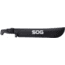 SOG Specialty Knives &amp; Tools SOGFari Machete Fixed Blade Knife, 13in, 3Cr13 Blade, Machete, Black, Kraton Handle, Black/Black, SOG-MC01-N