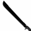 SOG Specialty Knives &amp; Tools SOGFari Machete Fixed Blade Knife, 18in, 3Cr13 Blade, Machete, Black, Kraton Handle, Black/Black, SOG-MC02-N