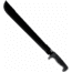 SOG Specialty Knives &amp; Tools SOGFari Machete Fixed Blade Knife, 18in, 3Cr13 Blade, Machete, Black, Kraton Handle, Black/Black, SOG-MC02-N