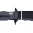 SOG Specialty Knives &amp; Tools Tech Bowie Fixed Blade Knife, 6.4in, AUS-8 Blade, Clip Point, Black, Kraton Handle, Black, SOG-S10B-K