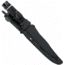 SOG Specialty Knives &amp; Tools Tech Bowie Fixed Blade Knife, 6.4in, AUS-8 Blade, Clip Point, Black, Kraton Handle, Black, SOG-S10B-K