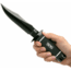 SOG Specialty Knives &amp; Tools Tech Bowie Fixed Blade Knife, 6.4in, AUS-8 Blade, Clip Point, Black, Kraton Handle, Black, SOG-S10B-K