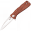 SOG Specialty Knives & Tools Twitch XL Folding Knife, 3.25in, AUS-8 Blade, Drop Point, Brown, Rosewood Handle, Silver, SOG-TWI24-CP
