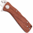 SOG Specialty Knives & Tools Twitch XL Folding Knife, 3.25in, AUS-8 Blade, Drop Point, Brown, Rosewood Handle, Silver, SOG-TWI24-CP