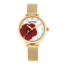 Sophie And Freda Raleigh Mother-Of-Pearl Bracelet Watch w/Swarovski Crystals, Red, One Size, SAFSF5703