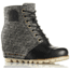 Sorel 1964 Premium Wedge Casual Boot - Women's-Black/Grey-Medium-11