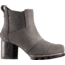 Sorel Addington Chelsea Suede Casual Boot - Women's-Quarry/Black-Medium-8.5