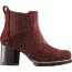 Sorel Addington Chelsea Suede Casual Boot - Women's-Redwood/Black-Medium-9