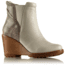 Sorel After Hours Chelsea Leather and Suede Casual Boot, Womens, Sea Salt/Fawn, 12 US, 1787951125-12