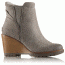 Sorel After Hours Chelsea Suede Casual Boot, Women's, Kettle/Cloud Grey, 12 US, 1776031005-12