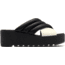 Sorel Cameron Flatform Puff Mule Sandals - Womens, Black/Sea Salt, 7 US, 2030451-010-7