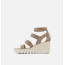 Sorel Cameron Wedge Multistrap Sandals - Womens, Omega Taupe/Sea Salt, 9 US, 1999201-264-9
