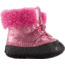 Sorel Caribootie Leather Winter Boot - Kid's-Pink Ice/Black-2 Infant