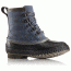 Sorel Cheyanne Short Casual Boot, Youth, Collegiate Navy/Quarry, 5 US, 1796061464-5