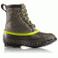 Sorel Cheyanne Short Casual Boot, Youth, Major/Acid Green, 4 US, 1796061245-4