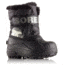 Sorel Childrens Snow Commander Winter Boot, Black, Charcoal, 12.5, 1638111010-12.5