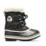 Sorel Childrens Yoot Pac Nylon Boot, Black, 9, 1638022010-9