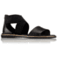 Sorel Ella Leather Sandal, Womens, Black, 8.5 US, 1787541010-8.5