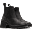 Sorel Hi-Line Heel Chelsea Boot - Womens, Black, Sea Salt, 9.5, 2009131-010-9.5