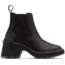 Sorel Hi-Line Heel Chelsea Boot - Womens, Black, Sea Salt, 9.5, 2009131-010-9.5