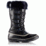 Sorel Joan Of Arctic Obsidian Winter Boot - Women's-Black/Collegiate Navy-Medium-8