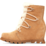 Sorel Joan Of Arctic Wedge III Lace Cozy Bootie - Womens, Tawny Buff, Gum 2, 9.5, 1951151-253-9.5