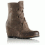 Sorel Joan Of Arctic Wedge Mid Casual Boot - Women's-Tobacco-Medium-9.5