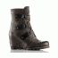 Sorel Joan Of Arctic Wedge Mid Casual Boot - Women's-Grill/Black-Medium-10 US