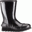 Sorel Joan Rain Short Gloss Rubber Boot - Women's-Black/Sea Salt-Medium-10