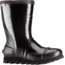 Sorel Joan Rain Short Gloss Rubber Boot - Women's-Black/Sea Salt-Medium-7.5