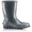 Sorel Joan Rain Short Gloss Rubber Boot, Womens, Graphite/Sea Salt, 8 US, 1757541053-8