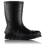 Sorel Joan Rain Short Rubber Boot, Womens, Black/Sea Salt, 11 US, 1717601010-11