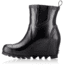 Sorel Joan Rain Wedge Chelsea Boot - Womens, Black, Sea Salt, 11, 1749241010-11
