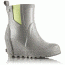 Sorel Joan Rain Wedge Chelsea Rubber Boot, Womens, Dove/Sea Salt, 6.5 US, 1776161081-6.5