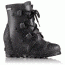 Sorel Joan Rain Wedge Boot - Women's, Black, Sea Salt, 11, 1717591010-11