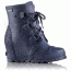 Sorel Joan Rain Wedge Rubber Boot - Women's-Nocturnal/Atmosphere-Medium-10